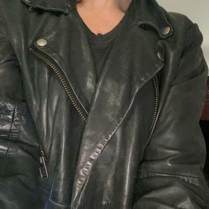 Authentic Moto Black Leather Jacket (WalterBaker)